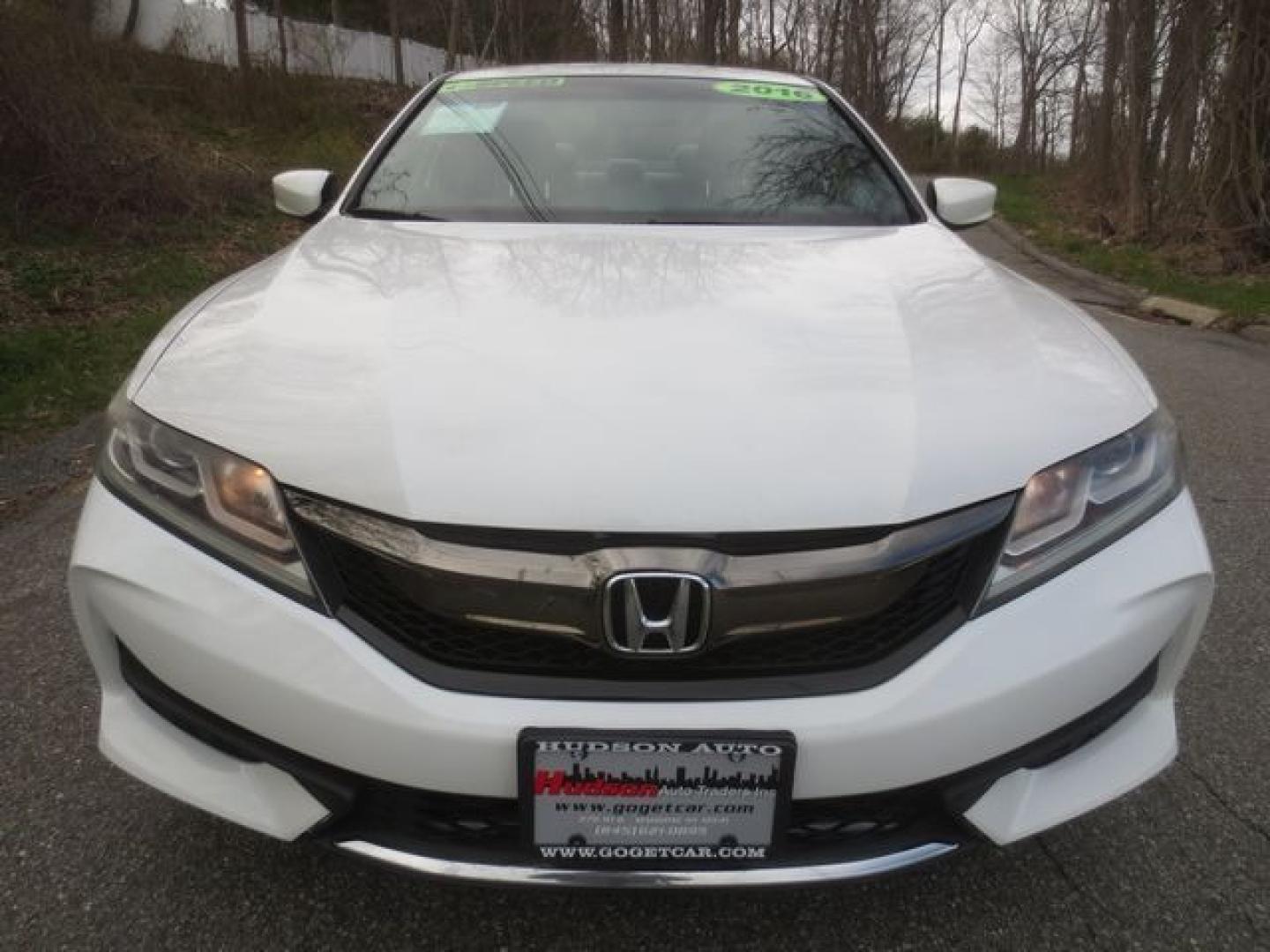 2016 White /Tan Honda Accord LX-S Coupe 6-Spd MT (1HGCT1A39GA) with an 2.4L L4 DOHC 16V engine, 6 Speed Manual Transmission transmission, located at 270 US Route 6, Mahopac, NY, 10541, (845) 621-0895, 41.349022, -73.755280 - Photo#2